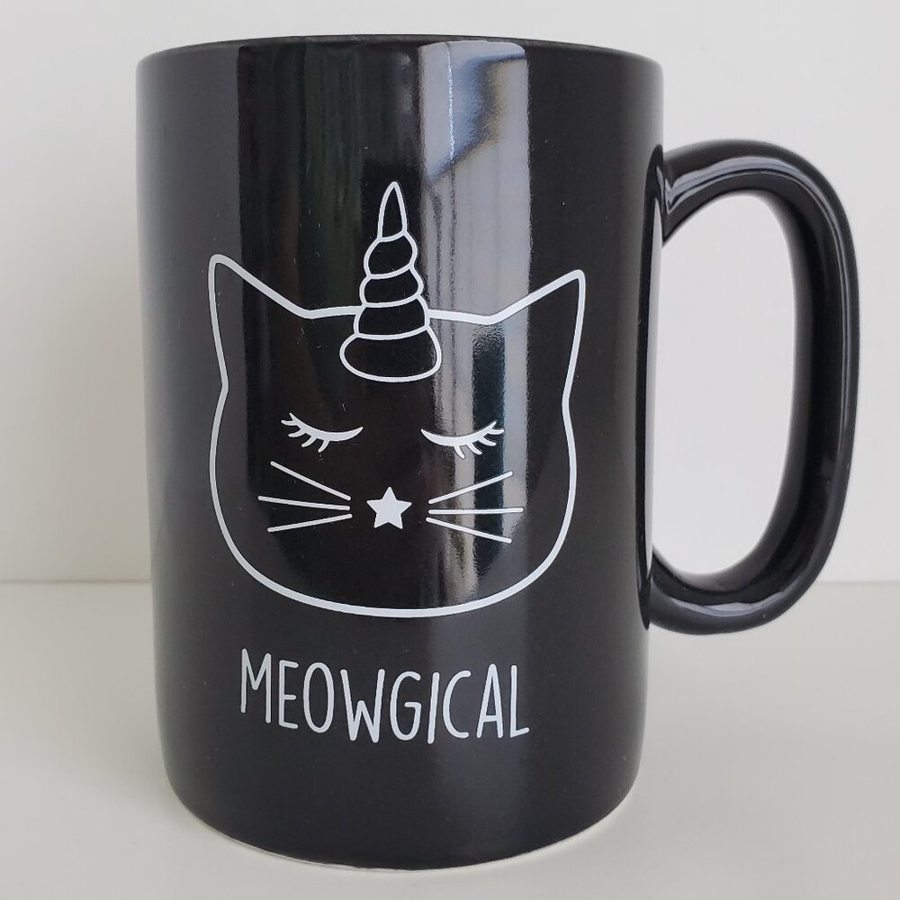 Caticorn Kittycorn Cat Unicorn Meowgical Black Mug Coffee, Tea